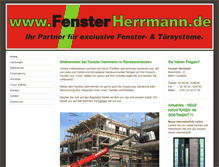Tablet Screenshot of fenster-herrmann.com